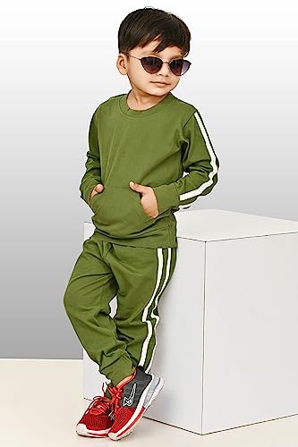 Image of Chandrika Full Sleeve Tshirt Sweatshirt Joggers Pyjama Pant Clothing Set for Baby Boy Girl