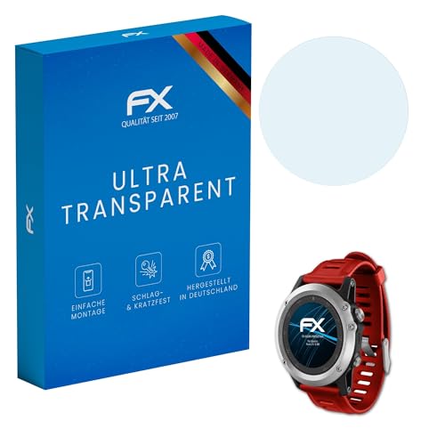 atFoliX Film Protection d'écran compatible avec Garmin Fenix 3/3 HR Protecteur d'écran, ultra-clair FX Écran protecteur (3X)