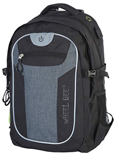 Wheel-Bee Rucksack Revolution, Design: Black-Grey, mit...