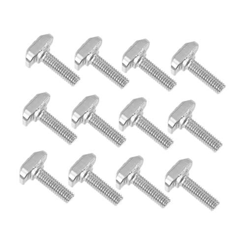 ANDRESLAD 50pcs t Slot Bolts M8x25 Hammer Head Screws for 40 Series Industrial Aluminum Profiles t Track Accessories Drop-in Sliding Bolts for Assembly