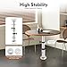 GUDBYWXB Adjustable Table Base Pedestal Aluminum Alloy Stand Dining Table Base Detachable Table Legs for Rv, Yacht, Sailboat, Motorhome, Marine Boat, Caravan