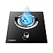 Gas cooktop Desktop Burners Gas Hob Built-in Gas Hob 4.8KW,Desktop/Built-in Home Kitchen Single Burner Gas Stove ，Easy To Clean,Compatible With All Cookware [Energy Class A](Tempered Glass,NG)