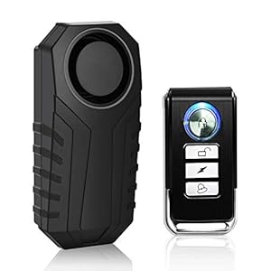 KINOEE Bicycle Alarm, Wireless Anti-Theft Burglar Security Alarm for Bike Motorcycle Car Mobility Scooter Vehicles Door…