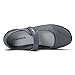 SAGUARO Women's Breathable Walking Shoes Ladies Fashion Mary Jane Sneakers Adjustable Working Nurse Shoes Lightweight Flats Roll I Grey 8 Women