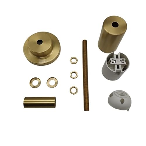 MNUPL Accesorios de montaje for lámpara de escritorio de latón, pantalla de lámpara de cerámica y vidrio E27, accesorios for lámpara de mesa DIY, base de lámpara de cobre(B)