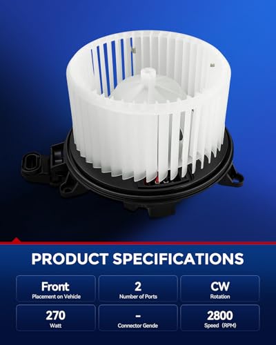 Image of KAX AC Blower Motor for Ford Expedition 2009-2017, F150 2009-2014, Navigator 2009-2017 - HVAC Heater Blower Motor Replaces# 75873, 700237, FO3126130, PM9364