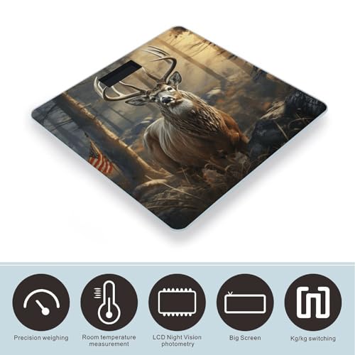 Báscula Digital de Baño con LCD y Vidrio Templado miniatura 3