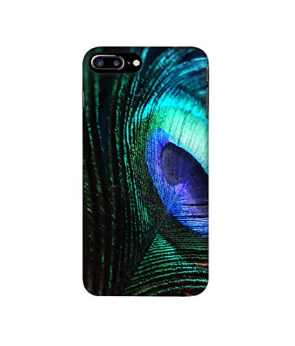 Image of Amazon Brand - Solimo Designer Peacock Feather 3D Printed Hard Back Case Mobile Cover for Apple iPhone 7 Plus