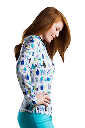 SanSoleil Women's SolTek Ice UV 50 Long Sleeve Mock Neck Top - Large Lido Lounge
