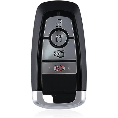 ABUDU fit for 2017-2022 Ford Fusion/Expedition/Edge Smart Key Remote Key Fob 315MHz 49 Chip 3+1 Buttons Sedan Red Panic Button FCC ID: M3N-A2C93142300 / M3NA2C93142300