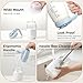 Breast Milk Pitcher 32 OZ, Heat & Cold Resistant, Sudden Temperature Safe, Fast Baby Formula Maker with Wide Mouth, No Leak Borosilicate Glass Fridge Storage Container for Juice, Cold Brew-Blue