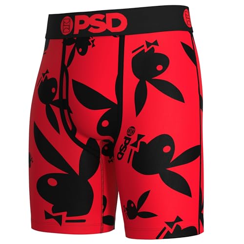 PSD Men's Playboy Allover Modal Boxer Briefs, Multi, XS