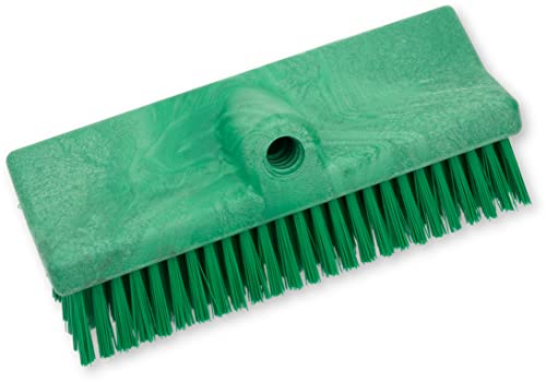 Image of SPARTA 40423EC09 Plastic Floor Scrub Brush, Wall Brush, Equipment Brush With Nonabsorbent Bristles For Industrial Kitchens, Hospitals, Commercial Cleaning, 10 Inches, Green