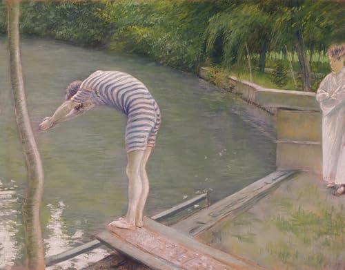 Affiche impression d'art la plongeuse de Gustave Caillebotte image sur toile