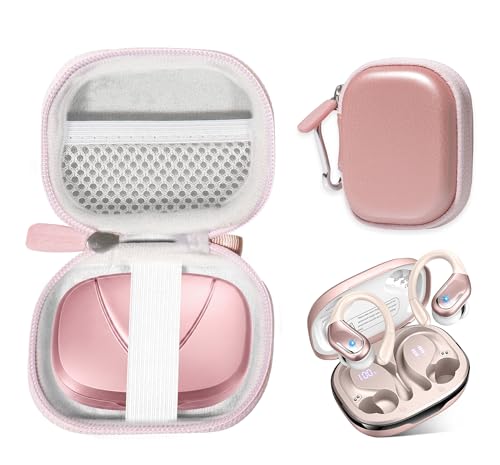 Écouteurs sans fil Bluetooth 5.4 Ltinist BX27 avec étui étanche IP7 de couleur doré rose