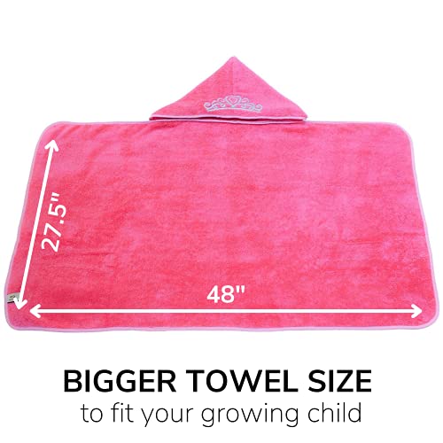 Ultra-Homes B01E9RZTI2 Princess Baby Bath Towel [Pink] Hooded Toddler Towels thumb #3