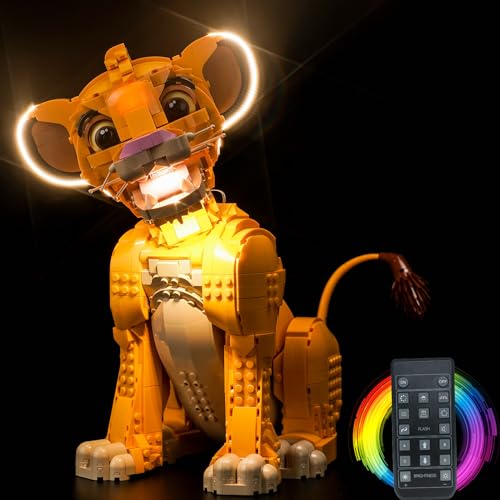 Young Simba The Lion King LED Light Kit for Lego 43247 Set