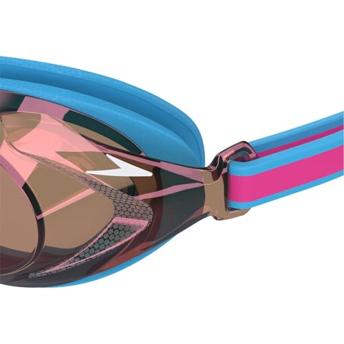 Speedo Unisex-Youth Vanquisher 3.0 Mirrored Goggles | Swim | Enhanced Vision, Jm Blue, One Size - Image 3
