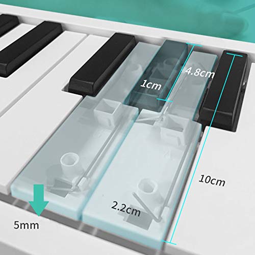 HMTOHL Piano Portable roulé à la Main 49 Touches Support de Clavier Pliant Sortie Casque Piano électronique… - Les Beatles, Paul McCartney, John Lennon, RIngo Starr, George Harrison HMTOHL Piano Portable roulé à la Main 49 Touches Support de Clavier Pliant Sortie Casque Piano électronique… – Image 5