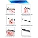 4PCS Silicone Wiper Blade Refills, 28 inch Wiper Refill Adjustable & Universally Compatible with Windshield Frameless Wipers. DIY Cut to Size, Suitable for Cars, SUVs, Trucks, Vans