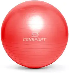 Bola de Pilates Bola Suiça 55cm para Pilates Yoga Anti Estouro Fitness Fisioterapia Para Exercícios