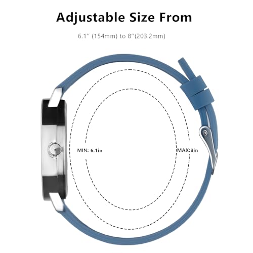 Image of Watch with Second Hand Nursing for Women, Analog Watches for Nurses, 12 /24 Hour Military Time, Easy Read Dial, Colorful Silicone Band