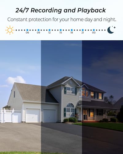 Reobiux 2K Outdoor Security Camera, 360° CCTV Camera Outdoor WiFi, Home Security Cameras with 30M Colour Night Vision, Motion Tracking, Two-Way Audio, IP66 Weatherproof, Works with Alexa - Image 5