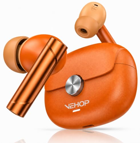 Image of Coach Truly Wireless in Ear Earbuds with 50Hrs Playtime, AI-ENC Mic, Bluetooth 5.4 with Low Latency Gaming, 13mm Bass Drivers, Type-C Fast Charging, Touch Controls, IPX5 Waterproof TWS (Orange)