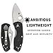 Spyderco Ambitious Lightweight Folding Pocket Knife with 2
