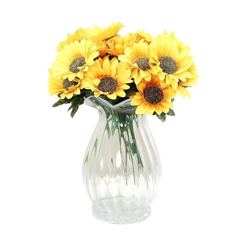 3 Piezas Flores Artificiales Decoracion 32 cm Planta Artificial Grande Plantas Artificiales para Manualidades Bodas Jardines Fiestas Decoración de Mesas Fotografía Manualidades Tulipanes Artificiales