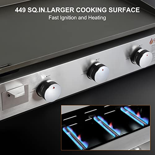Camplux-Propane-Gas-Grill-Griddle-33000-BTU-3-Burners-Flat-Top-Gas-Griddle-Outdoor-Griddle-with-20-LB-LP-Connector-for-Outdoor-Cooking