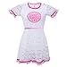 Littleforbig Adult Baby Diaper Lover ABDL Button Crotch Romper Onesie - Daddy's Princess Lacy Dress