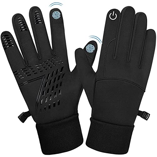 Handschuhe Herren Damen,Fahrradhandschuhe,Winter Warme Winddichte rutschfeste Touchscreen Handschuhe Sporthandschuhe, Handschuhe für Laufen Wandern Joggen Radfahren Bergsteigen Cover