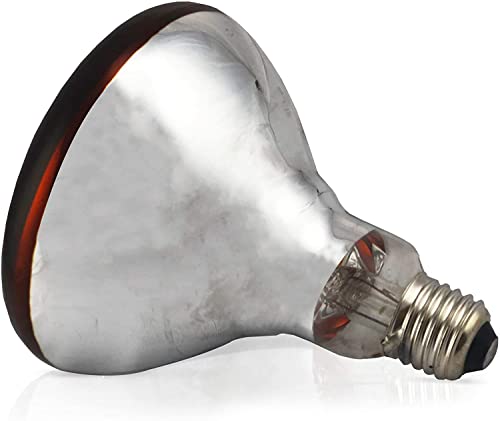 2 Stk 150 Watt E27 Rotlichtlampe Wärmelampe aus Hartglas 240 Volt - Infratrotlampe für Tiere - Küken, Kaninchen, Ferkel… – Bild 5