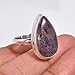 Natural Iolite Oval Shape Handmade Statement Ring 925 Sterling Silver Wedding Gift Jewelry Gift for Her (8.5)