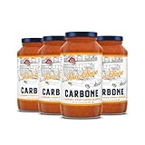 Carbone Four Cheese Pasta Sauce | Tomato Sauce Made with Fresh & All-Natural Ingredients | Gluten Free, Low Carb Pasta Sauce, 24 Fl Oz (Pack of 4)