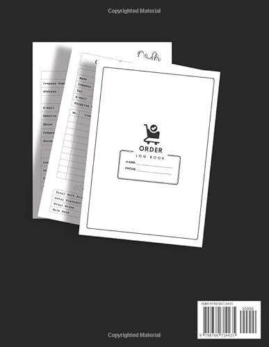 Order Logbook: An Order Logbook for Small Business.