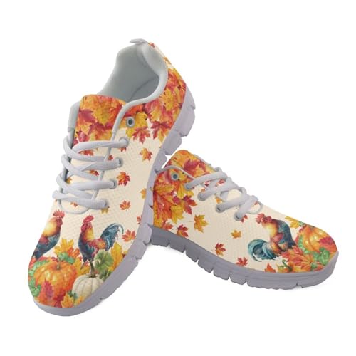 Image of GIFTPUZZ Mens Lace Up Athletic Trainers Running Sneakers Wedge Breathable Gym Lightweight Sports Tennis Shoes