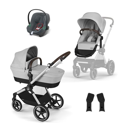 CYBEX Gold Kinderwagen EOS Lux 2-in-1 mit Babyschale Aton B2 i-Size und...