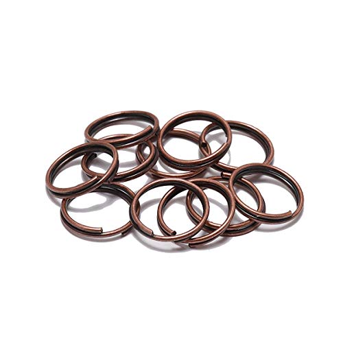 200Pcs/Lot Diameter 4 6 8 10 12 Mm Split Rings Red Copper Open Rings Double Loops Jump Rings Connectors For Jewelry Making (Red Copper, 10Mm*200Pcs) #TOP4
