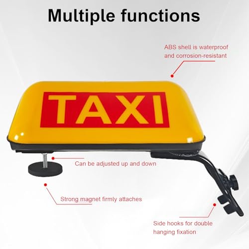 Luz de taxi y techo 12V con lámpara LED magnética para vehículos compartidos