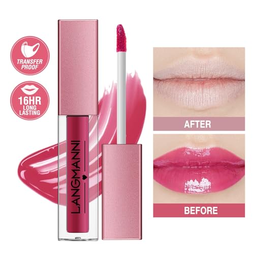 12pcs Conjunto de brillo labial, Hidratante de larga duración a prueba de agua antiadherente Copa hidratante lápiz labial líquido Shimmer Lip Tinted Maquillaje Set de Regalo - imagen 2