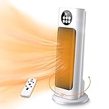 🌐【9H Timer+Fernbedienung】Stellen Sie eine angemessene Aufwärmzeit ein. Sie können die Zeit nach Ihren Bedürfnissen von 1H bis 9H einstellen. Es ist sehr geeignet zum Schlafen und Arbeiten ohne Angst vor dem kalten Winter. Alle Funktionen werden über ein übersichtliches Touch-Panel oder bequem per Fernbedienung gesteuert.