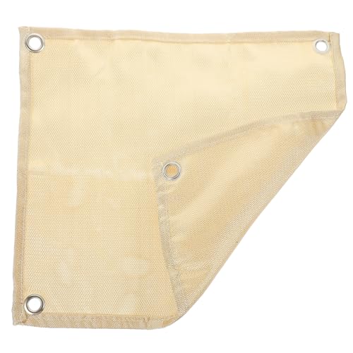 MOLUCKFU 2 Pcs Fire Retardant Cloth Fireproof Mat Heat Resistant Material BBQ Fireproof Pad Double-Sided Portable Compact Picnic Camping Accessory