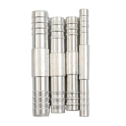 A/C Refrigerant Hose Barb Fitting, 4PCS/Set, Straight Splice, Push In, Aluminium, #6, #8, #10, #1, for Car, for Truck, Accessories
