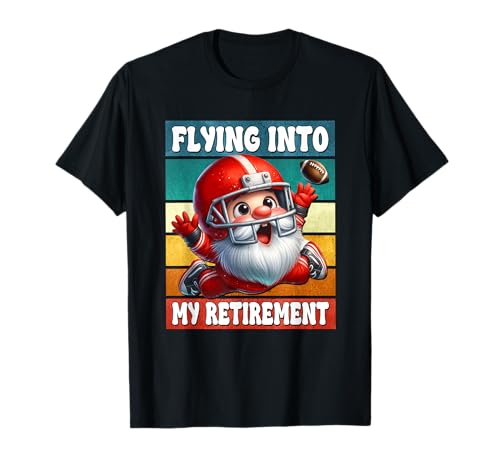 Retired Grandpa Love Football Dad Flying Into My Retirement Camiseta
