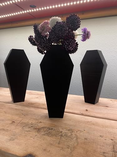 Appvritixn AP0027 Decorative Black Coffin Shaped Flower Vase thumb #6