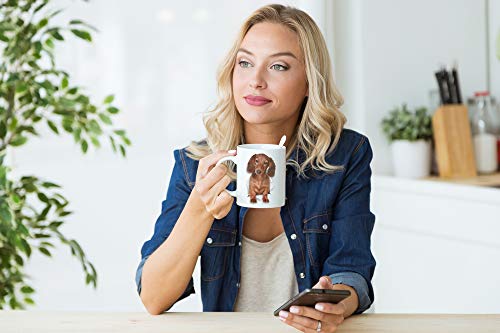Funny Dachshund Mug - Ceramic Dachshund Coffee Mug - Perfect Dog Lover Gift - Cute Novelty Coffee Mug Present - Great Birthday Or Christmas Surprise For Friend Or Coworker, Men And Women (11Oz) #TOP1