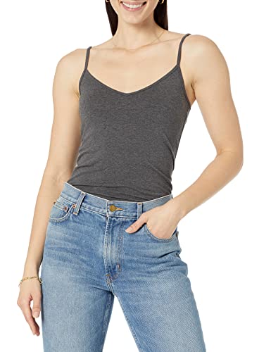 Image of Amazon Essentials Women's Slim-Fit V-Neck Cami, Pack of 4