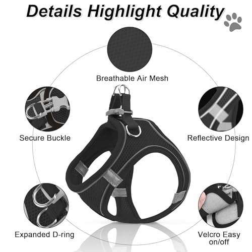 Ledeak No Pull Dog Harness, Highly Reflective Dog Harnesses, Breathable Comfort Anti Pull Dog Harness - Image 2